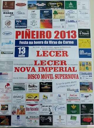 Fechas, información, programa, cartel, imágenes, mapa y ubicación de Virxe do Carme de Piñeiro (2024)  en  Ribadeo