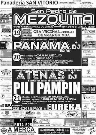 Fechas, información, programa, cartel, imágenes, mapa y ubicación de Virxe do Carme de San Pedro da Mezquita (2024)  en  A Merca