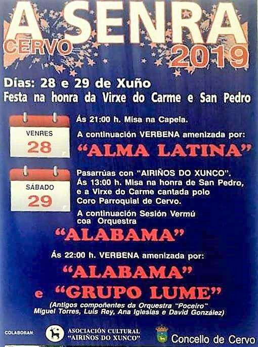 Virxe do Carme e San Pedro de A Senra (2024) en Cervo