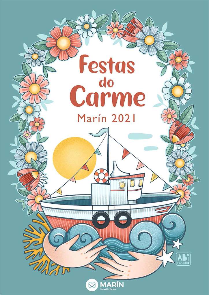 Virxe do Carme (2024) en Marín