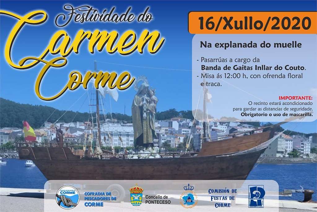 Virxe do Carmen de Corme (2024) en Ponteceso
