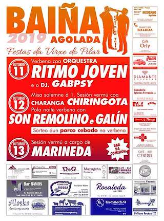 Fechas, información, programa, cartel, imágenes, mapa y ubicación de Virxe do Pilar de Baíña  en  Agolada