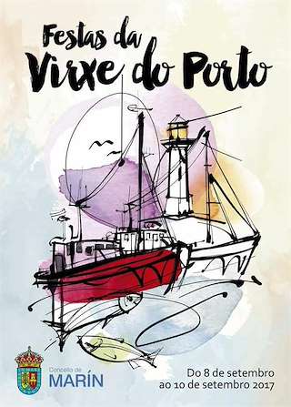Fechas, información, programa, cartel, imágenes, mapa y ubicación de Virxe do Porto  en  Marín