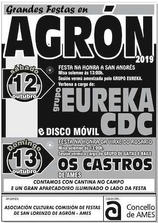 Fechas, información, programa, cartel, imágenes, mapa y ubicación de Virxe do Rosario de Agrón  en  Ames