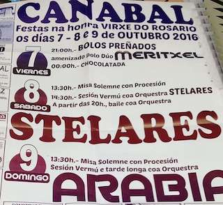 Fechas, información, programa, cartel, imágenes, mapa y ubicación de Virxe do Rosario de Canabal  en  Sober