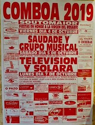 Fechas, información, programa, cartel, imágenes, mapa y ubicación de Virxe do Rosario de Comboa  en  Soutomaior