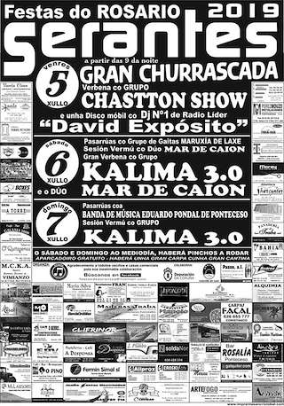 Fechas, información, programa, cartel, imágenes, mapa y ubicación de Virxe do Rosario de Serantes (2024)  en  Laxe