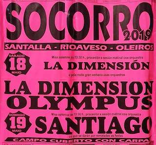 Fechas, información, programa, cartel, imágenes, mapa y ubicación de Virxe do Socorro de Santalla, Oleiros e San Xurxo  en  Vilalba