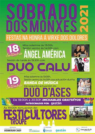 Fechas, información, programa, cartel, imágenes, mapa y ubicación de Virxe dos Dolores  en  Sobrado