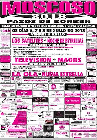 Fechas, información, programa, cartel, imágenes, mapa y ubicación de Virxe dos Remedios de Moscoso (2024)  en  Pazos de Borbén
