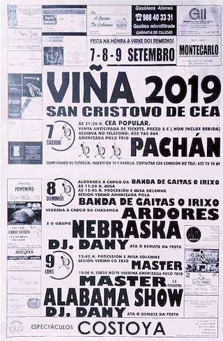 Fechas, información, programa, cartel, imágenes, mapa y ubicación de Virxe dos Remedios de Viña  en  San Cristovo de Cea