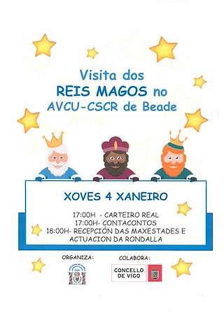 Visita dos Reis Magos a Beade en Vigo