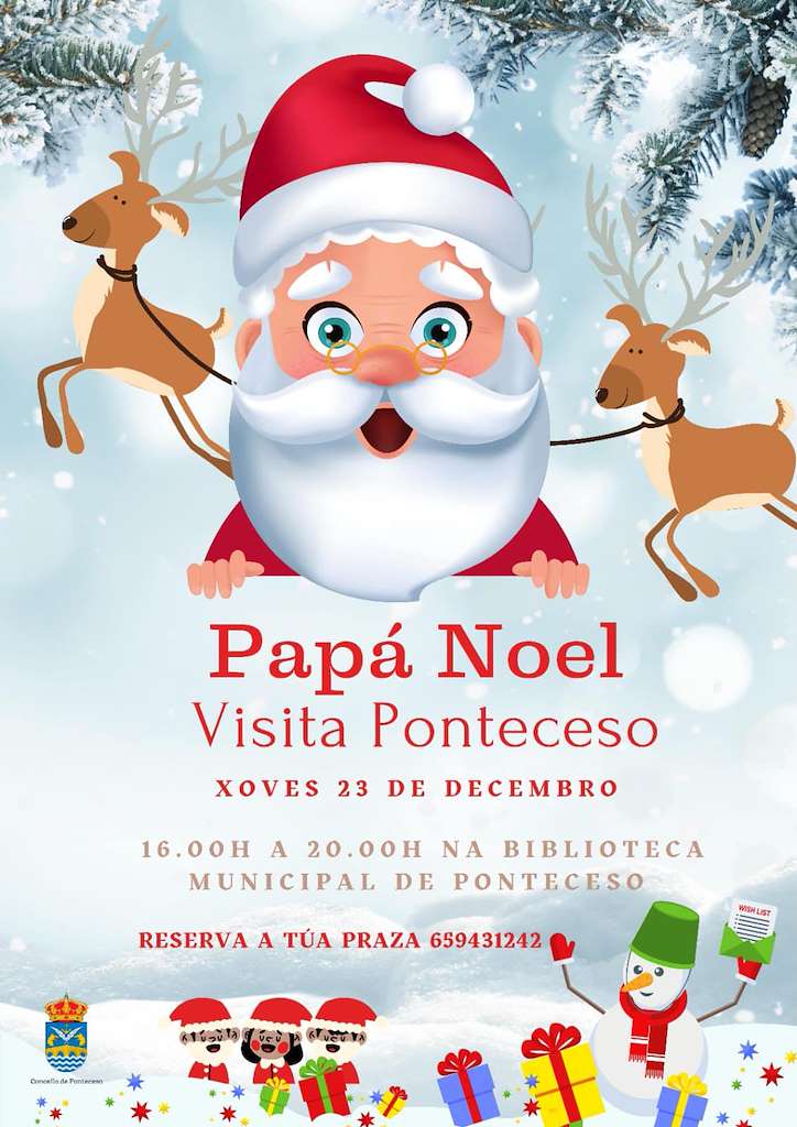Visita de Papá Noel en Ponteceso