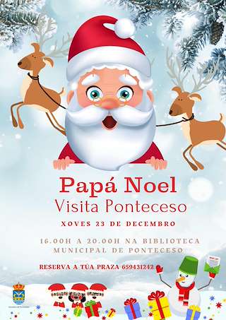 Fechas, información, programa, cartel, imágenes, mapa y ubicación de Visita de Papá Noel  en  Ponteceso