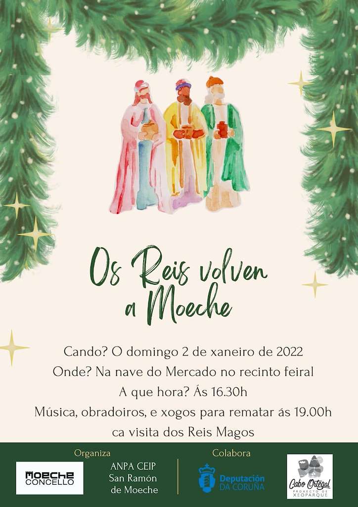 Visita dos Reis Magos (2025) en Moeche
