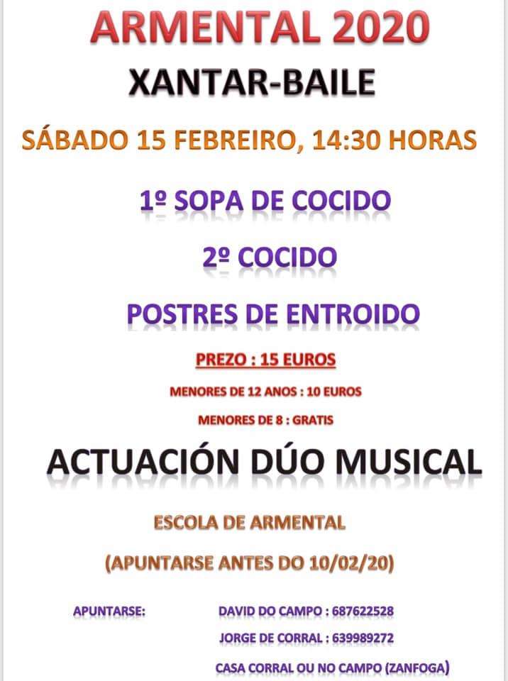 Xantar Campestre de Verán de Armental en Vilasantar