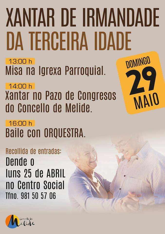 Xantar de Irmandade da Terceira Idade en Melide