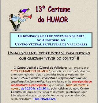 XXIV Certame do Humor de Valladares en Vigo
