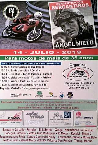 XVI Concentración de Motos Antigas (2024) en Carballo