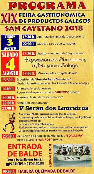 XXIII Feira Gastronómica de Productos Galegos (2024) en Sanxenxo