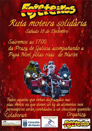 Fechas, información, programa, cartel, imágenes, mapa y ubicación de XIII Xornada Moteira Solidaria  en  Narón