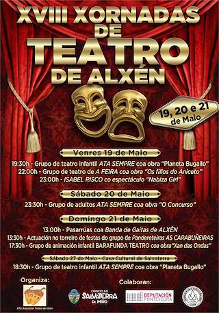 Fechas, información, programa, cartel, imágenes, mapa y ubicación de XXIV Xornadas de Teatro de Alxén  (2024)  en  Salvaterra do Miño