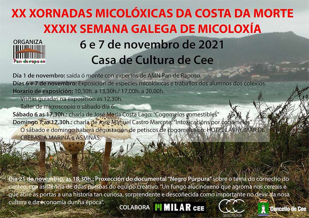 XXII Xornadas Micolóxicas da Costa da Morte en Cee