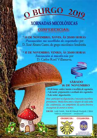 Fechas, información, programa, cartel, imágenes, mapa y ubicación de Xornadas Micolóxicas de O Burgo  en  Pontevedra