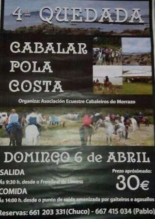 Fechas, información, programa, cartel, imágenes, mapa y ubicación de XII Xuntanza Cabalar Pola Costa  en  Cangas