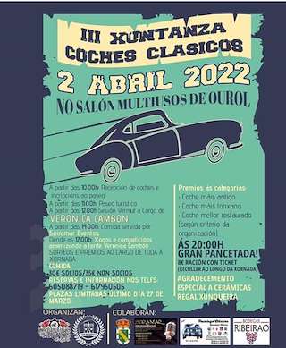 Fechas, información, programa, cartel, imágenes, mapa y ubicación de V Xuntanza de Coches Clásicos  en  Ourol