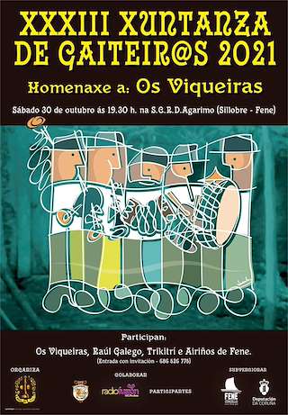 Fechas, información, programa, cartel, imágenes, mapa y ubicación de XXXV Xuntanza de Gaiteiros  en  Fene