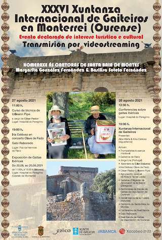 Fechas, información, programa, cartel, imágenes, mapa y ubicación de XXXVIII Xuntanza Internacional de Gaiteiros  en  Monterrei