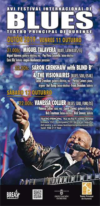 XX Festival Internacional de Blues Teatro Principal en Ourense