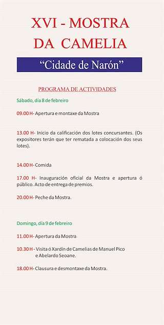 XVIII Mostra da Camelia en Narón