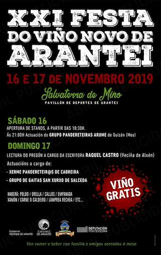 XXIII Festa do Viño Novo de Arantei en Salvaterra do Miño