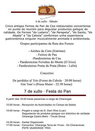 XXXI Festa de Exaltación do Pan de Cea (2024) en San Cristovo de Cea