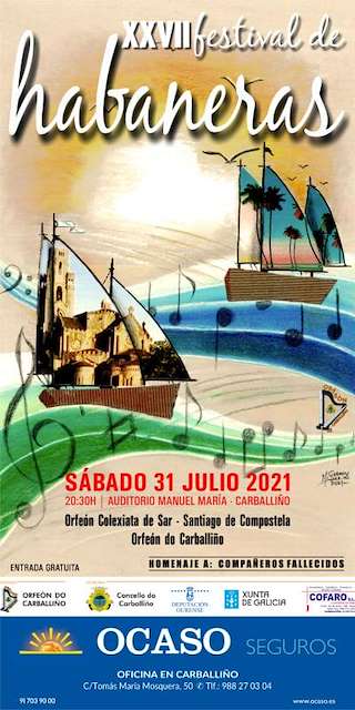 Fechas, información, programa, cartel, imágenes, mapa y ubicación de XXVIX Festival de Habaneras   en  O Carballiño