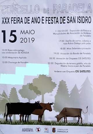 XXXIII Feira de Ano e Festa de San Isidro en Paradela
