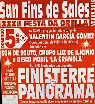 XXXIV Festa da Orella de San Fins de Sales en Vedra