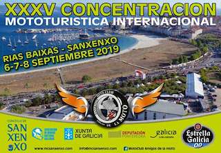 Concentración Internacional Moto Turística Rías Baixas (2024) en Sanxenxo